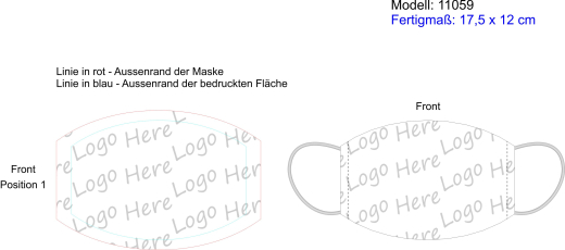 MASKE VOLLFLÄCHIG BEDRUCKT